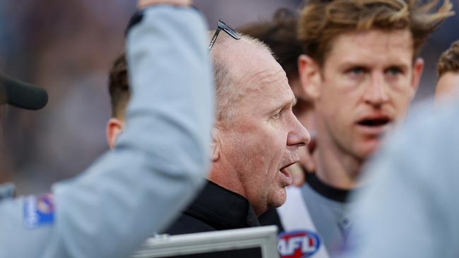 Ken Hinkley is disappointed with what Port Adelaide has delivered this year. Picture: Michael Willson/AFL Photos