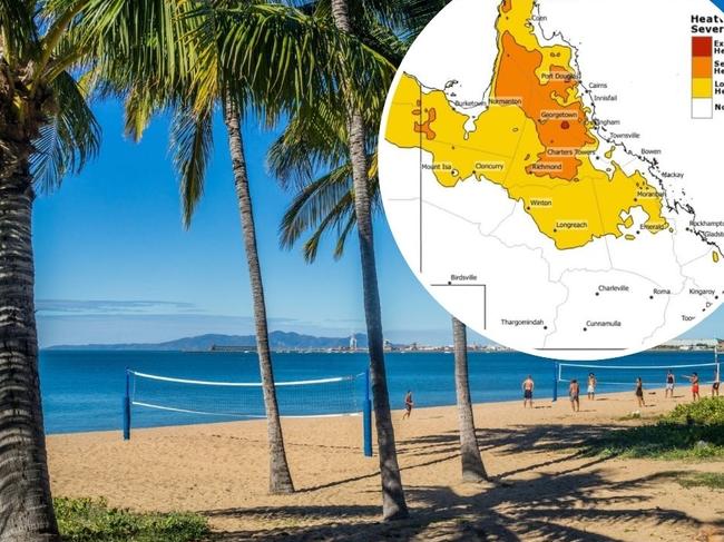 HOMEPAGE CANVA: The Bureau of Meteorology (BOM) issued a severe three day heatwave warning on Tuesday November 12 for parts of Queensland.