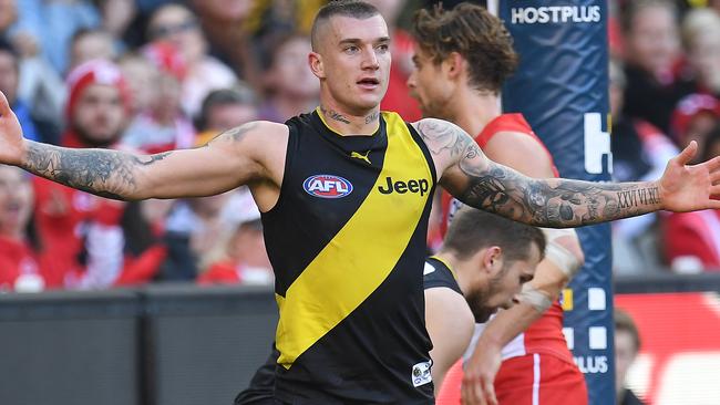 Dustin Martin is TAB’s worst result to win the premiership. Picture: AAP Images