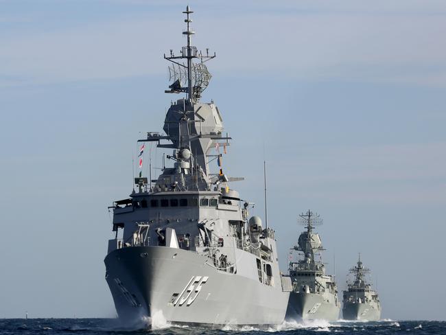 Marand will manufacture missile launch ramps that will be fitted to the navy’s Anzac-class frigates, pictured.