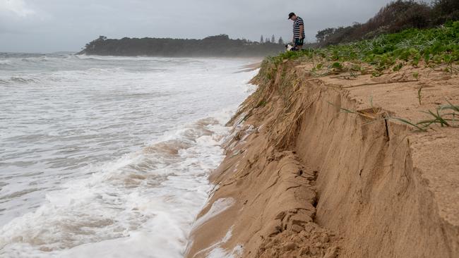 The devastating impact of erosion at Sapphire Beach.