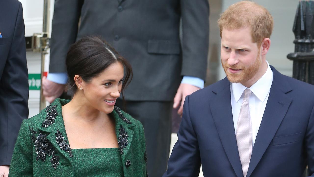 Meghan and Harry’s baby is thought to be due next month. Picture: Trevor Adams/Matrix Pictures