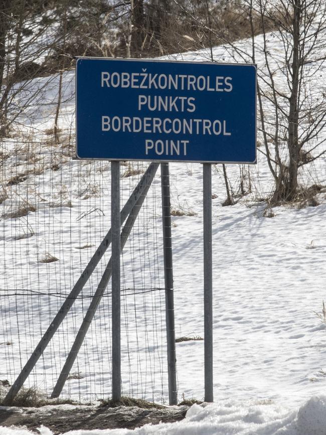 The Russian border. Picture: Ella Pellegrini