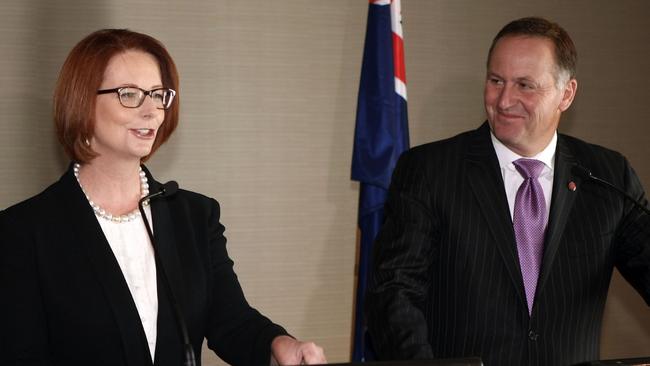 John Key and Julia Gillard were both practical, businesslike leaders and got along. Picture: Getty Images.