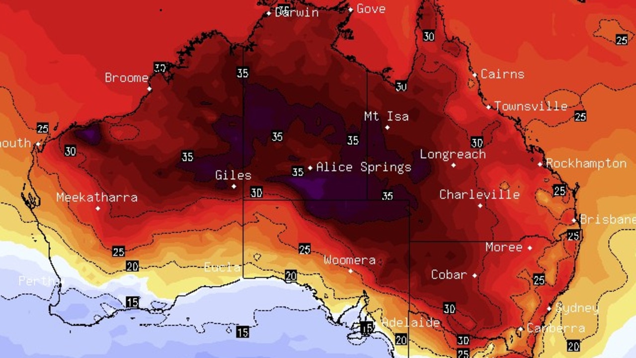 Sign millions of Aussies set to swelter