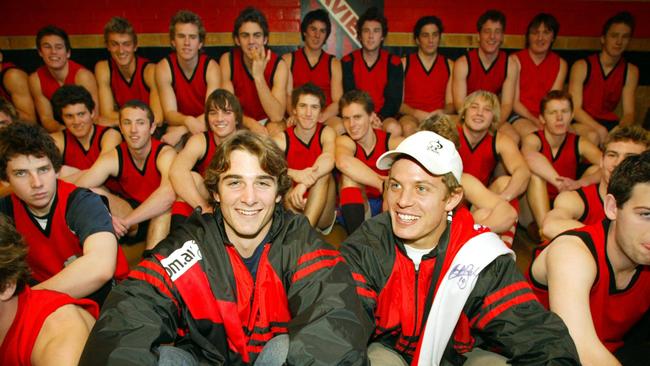 Jobe Watson and Luke Ball returned to Xavier after being drafted.