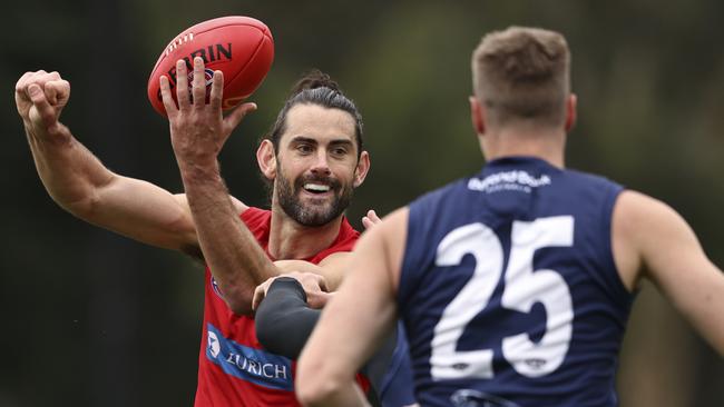 What will Brodie Grundy’s arrival mean for Max Gawn in KFC SuperCoach? Picture: Martin Keep/AFL Photos