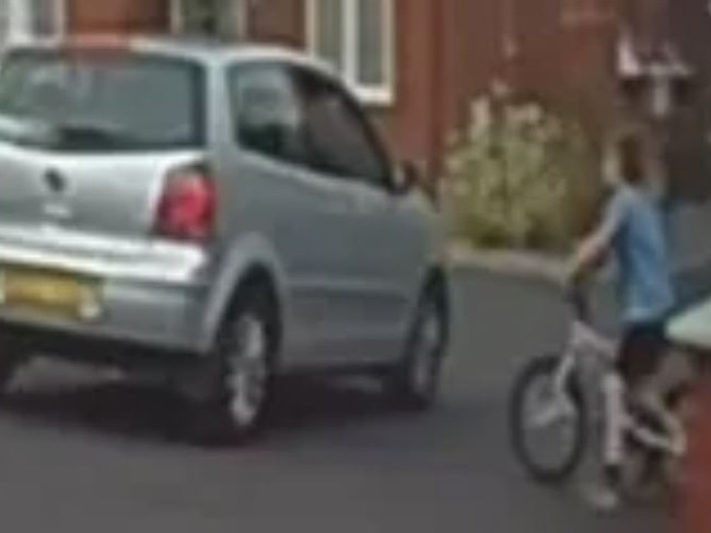 Smith pulls up in his VW alongside his victim. Picture: Supplied/The Sun
