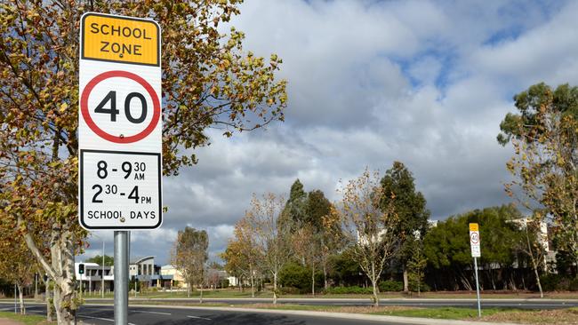 A school bus driver and a teacher were caught speeding near a school within hours of each other on Monday. Picture: Kylie Else