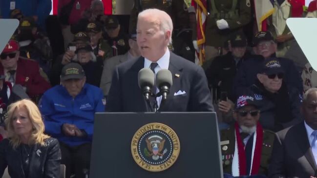 In D-Day speech, Biden says U.S. won't abandon Ukraine