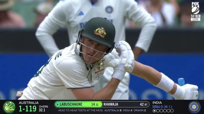 Marnus Labuschagne cops it twice in two balls