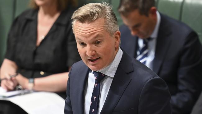 Climate Change and Energy Minister Chris Bowen says Labor’s power bill relief, which was not backed by the Coalition, is helping many Australians. Picture: NCA NewsWire / Martin Ollman