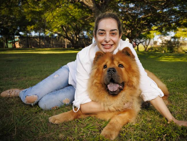 5th May 2023Melissa Feijoo and her dog Teddy, recently escaped a Brisbane Vet and found by good samaritans. Photo: Glenn Hunt / The Australian