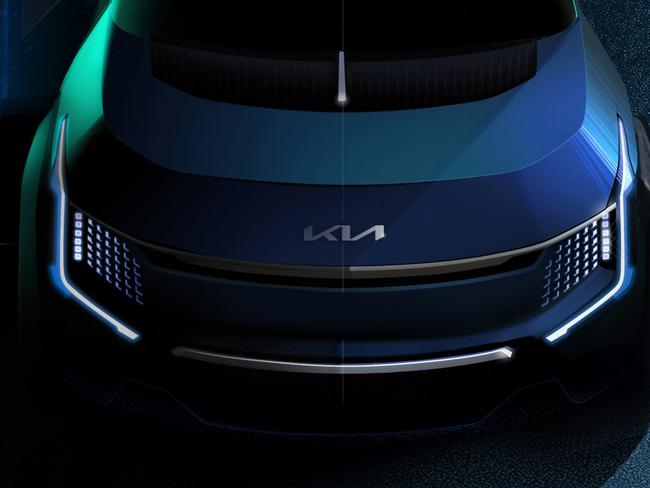 2022 Kia EV9 teaser images.