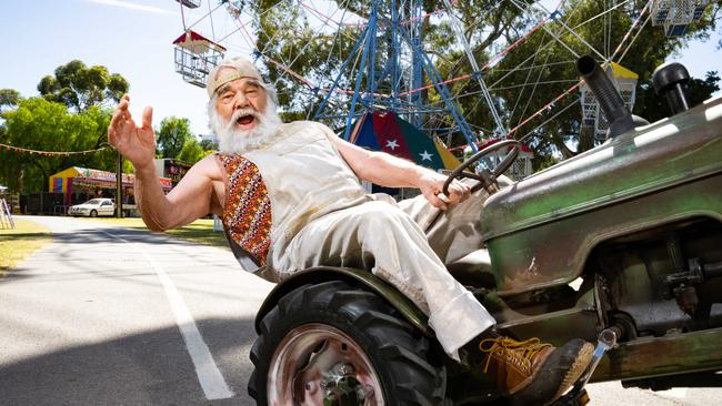 Alain Carabiner, 78, from Cirque Alfonse, in the Garden of Unearthly Delights. Picture: The Advertiser/ Morgan Sette