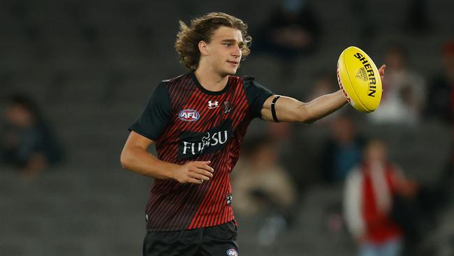 Essendon’s forward line will regain promising youngster Harry Jones against Port Adelaide. Picture: Getty Images