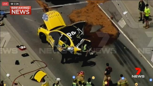 Highway patrol cops injured in crash at major Dandenong South ...