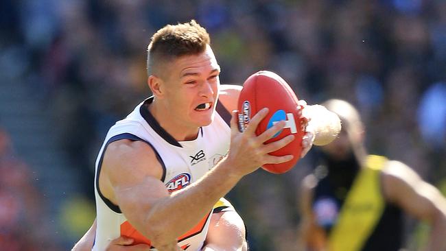 Stalwart Adam Tomlinson played his last game for GWS in the grand final. Picture: Mark Stewart.