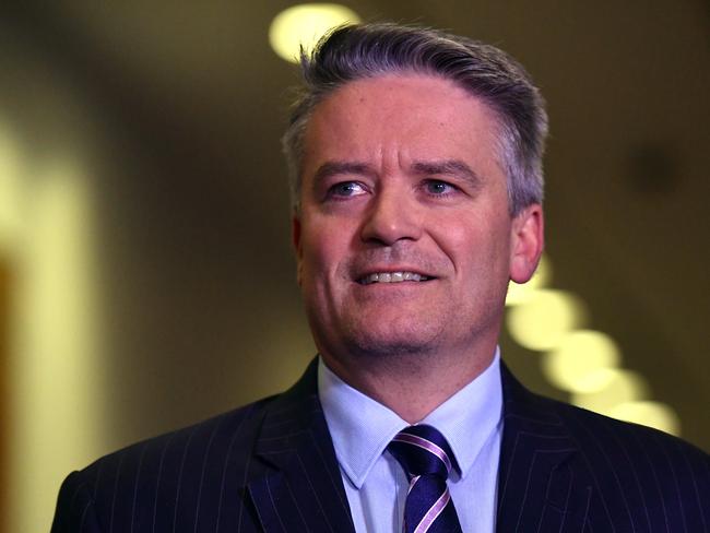 Acting Special Minister of State Mathias Cormann has defended the Liberal Party’s decision to hold a voluntary postal vote. Picture: AAP