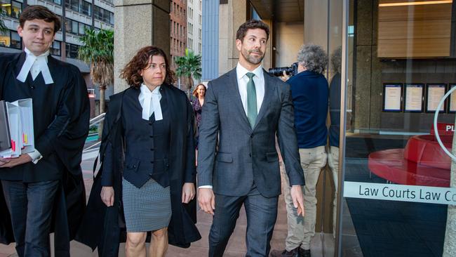 Former Commando Heston Russell arrives at the Federal Court in Sydney. Picture: NCA NewsWire / Christian Gilles