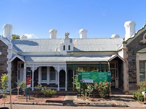 The concrete eagle statue that has been stolen from state heritage-listed properties at 50-52 Kensington Road, Norwood.