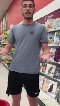 Man appears to film up woman's skirt inside Target