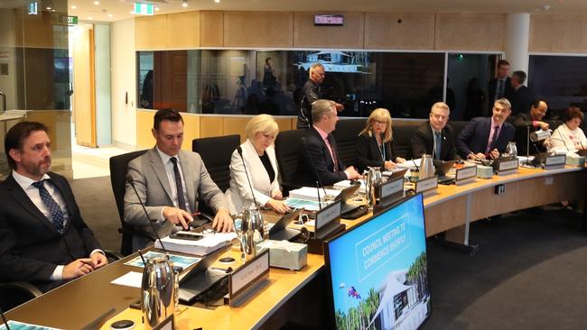 Mayor Tom Tate brought down his 10th budget today at the Gold Coast City Council chambers at Evandale. Picture Glenn Hampson