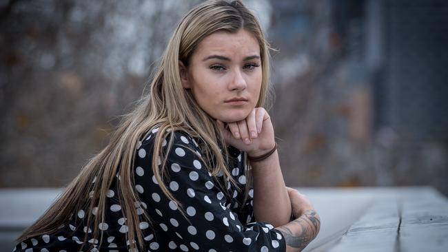 Jesmine Crossthwaite's mother Cindy was murdered 10 years ago. Picture: Jake Nowakowski