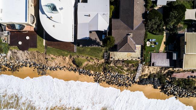 Residents living in Wamberal are bracing themselves as huge waves continue to thump the coast. Picture: NCA NewsWire / Darren Leigh Roberts