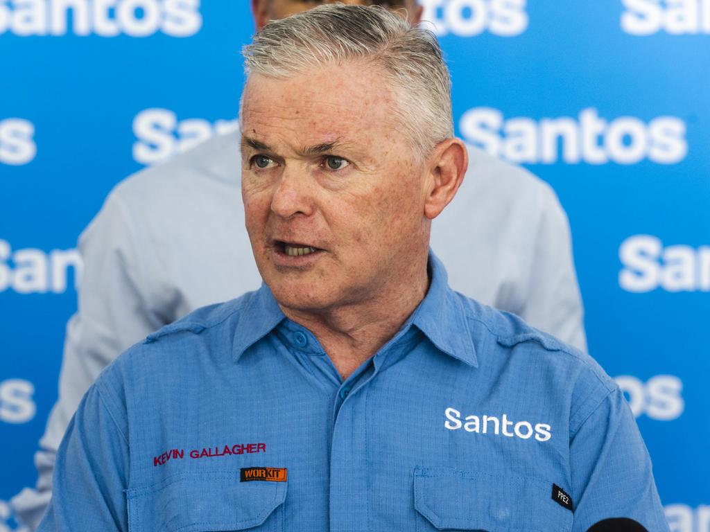 Santos chief executive Kevin Gallagher has hit out at Victorian government. Picture: Supplied