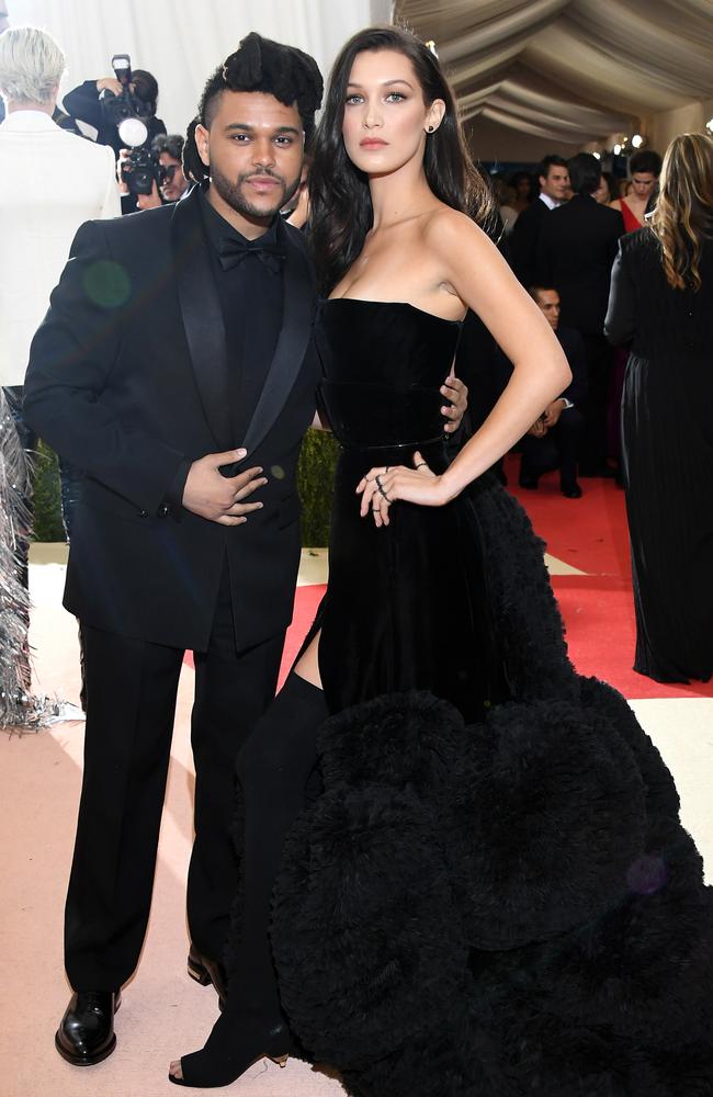 The Weeknd and Bella Hadid were an ‘it couple. Picture: Getty Imahes