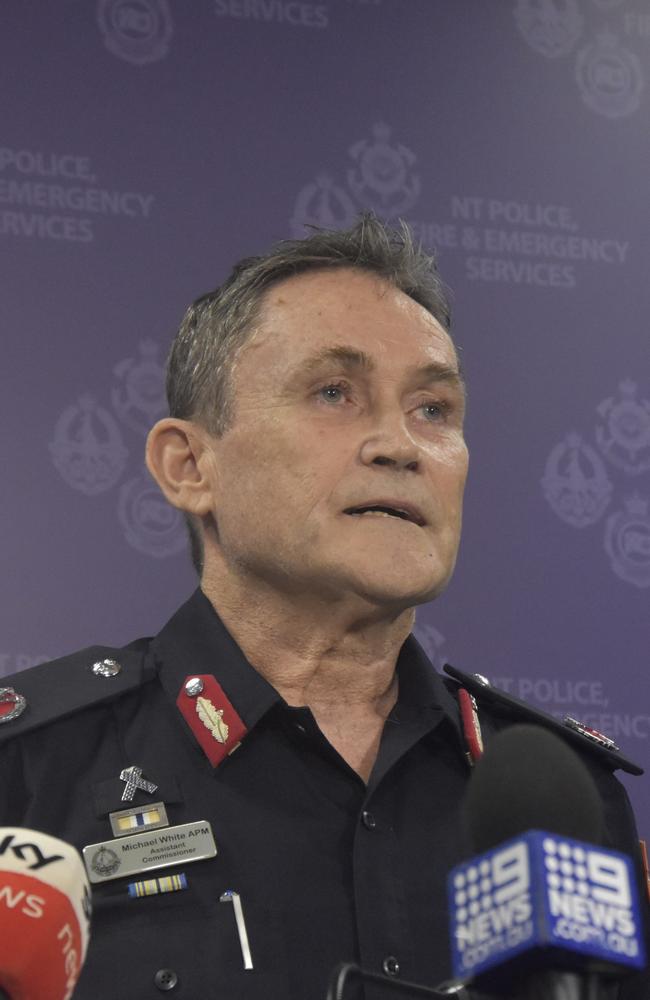 NT Police Assistant Commissioner Michael White said a 19-year-old had been arrested in relation to a death at the Airport Tavern in Jingili. Picture: Sierra Haigh