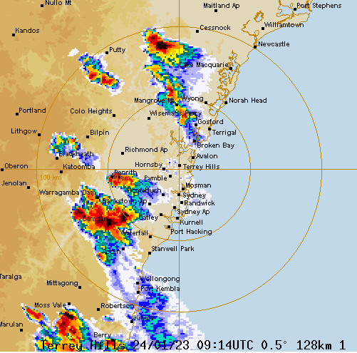 Big storms hit western sydney