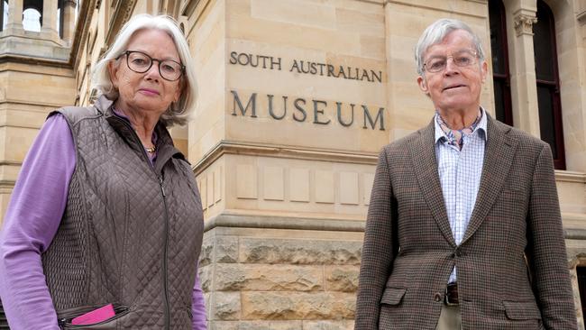 Antony and Mary Lou Simpson. are threatening to withdraw a $1m donation to the museum which they say has been mishandled. Picture: Dean Martin