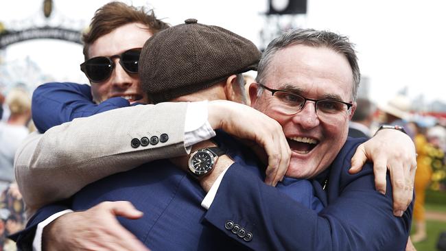 Vow and Declare owners including Anthony Lanskey, right, the principal of Gympie State High School. Picture: Getty