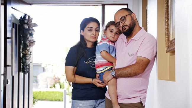 Arianna’s parents Anet Eyvazians and Jozef Maragol with their son Samuel. Picture: Sam Ruttyn