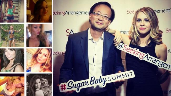 SeekingArrangement claims to have 10 million sugar babies, mummies and daddies on its websites around the globe. Pictured right, founder and CEO Brandon Wade. *The women pictured are publicity material from the US site and are not Australian students. 