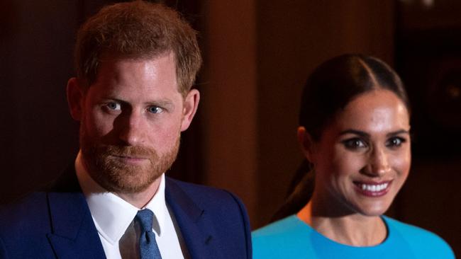 Prince Harry and Meghan Markle threw the royals under the bus in their latest interview with Oprah. Picture: AFP