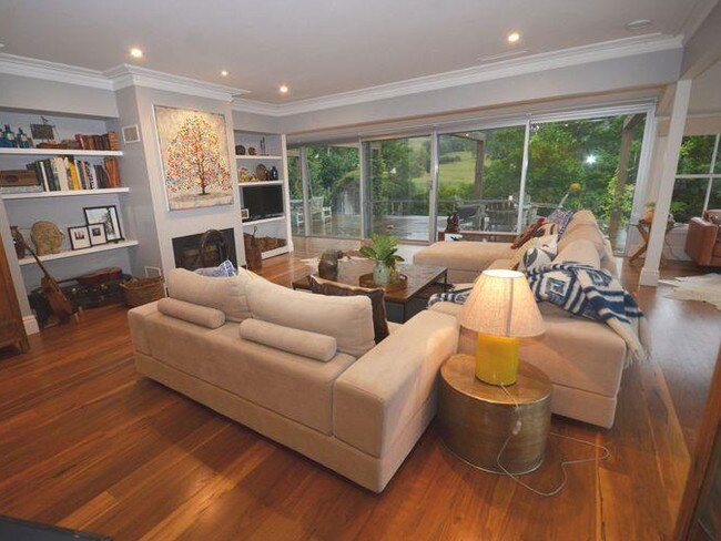 The open-plan living area of Armytage’s Burrawang cottage.