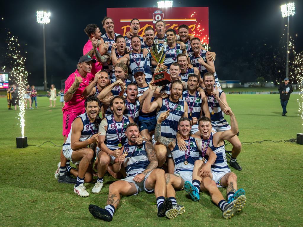 Port Douglas Crocs 2023 AFL Cairns premiers. Picture: Nuno Avendano