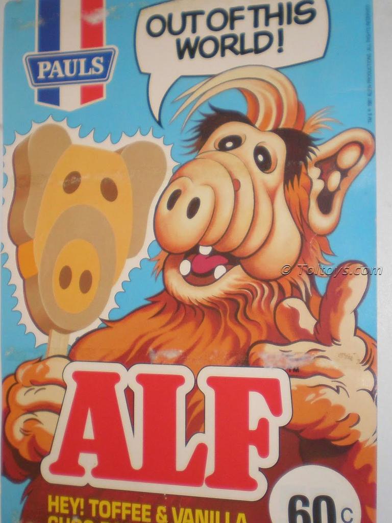 ALF ice blocks from the '80s. Picture: toltoys.com