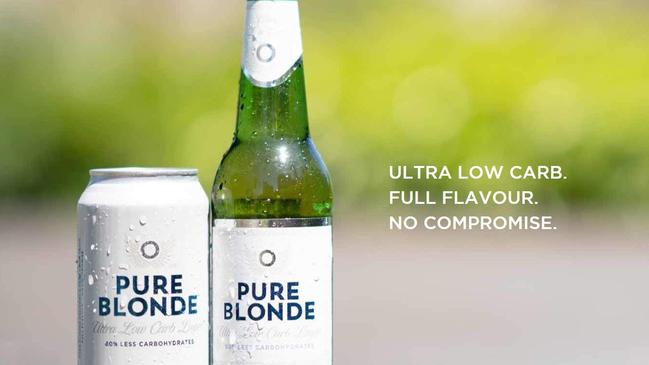 The latest 'ultra light' Pure Blonde advertisement. Picture: Supplied