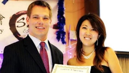 California congressman Eric Swalwell with alleged Chinese spy Christine Fang, who helped his campaign. Picture: Facebook