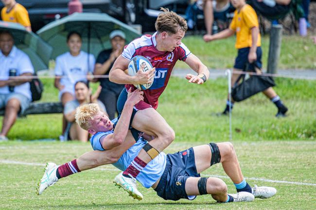 Billy Spicer. Action from the Queensland Reds and New South Wales Waratahs Under-15s bout at Ballymore on Sunday. Picture credit: QRU Media.