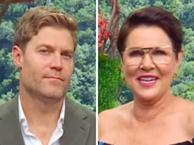 I'm A Celeb hosts Chris and Julia.