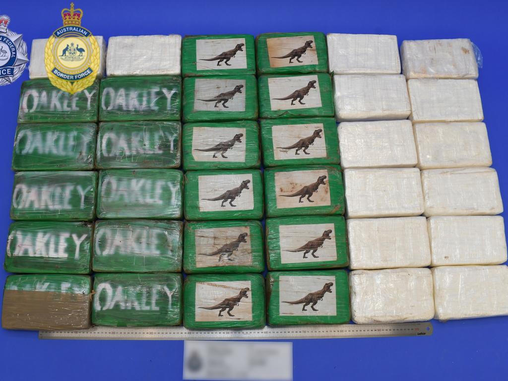 Large shipments of cocaine have been discovered at Australian ports. Source: Australian Federal Police