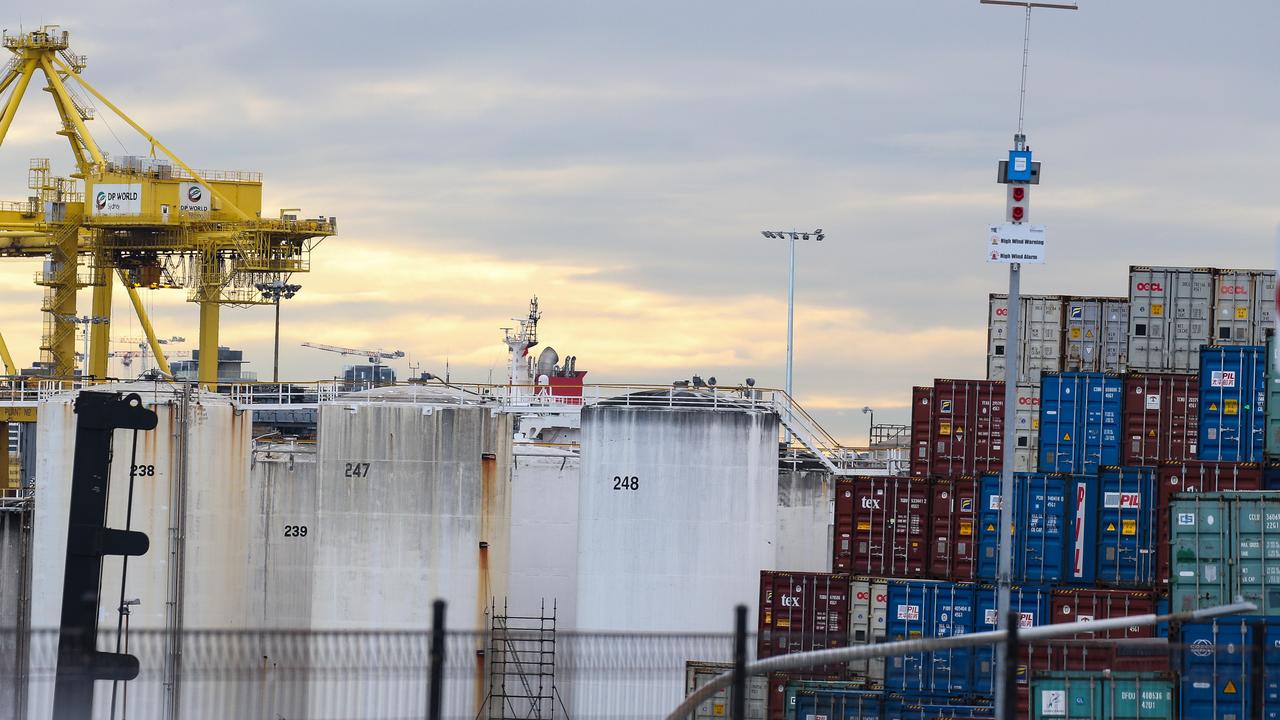 The gas storage facility at Port Botany in Sydney. Picture: NCA NewsWire