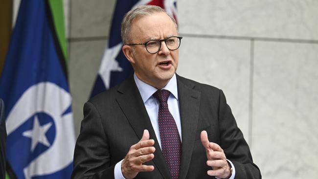 The Prime Minister is set to announce the tax shake-up, alongside a host of additional cost of living measures, at the National Press Club on Thursday. Picture: NCA NewsWire.