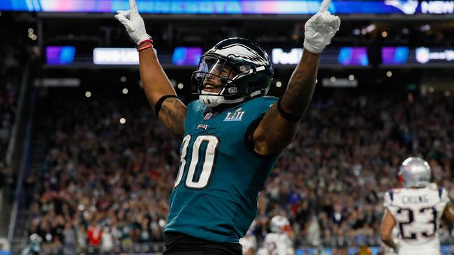 Corey Clement celebrates. Picture: Getty Images.