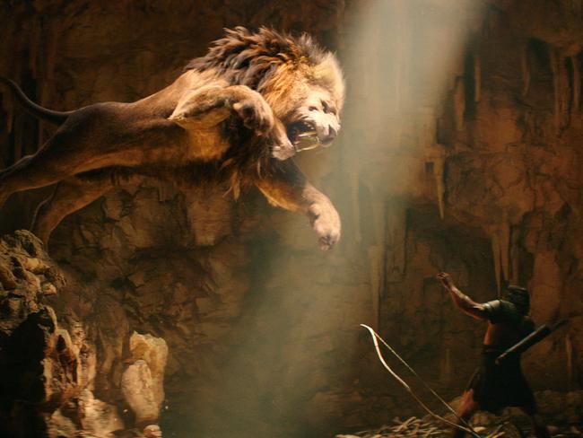This image released by Paramount Pictures shows Dwayne Johnson as Hercules in a scene from 